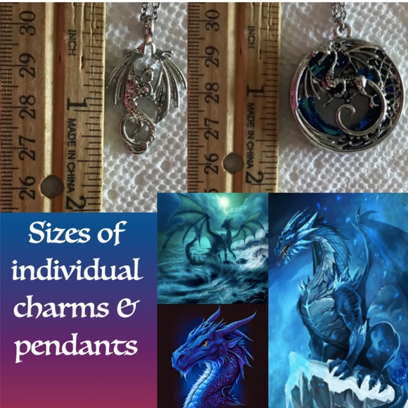 “Smaug in Flight" Dragon Handmade 2-Layer Necklace Tolkien, Empyrean Fourth Wing - Picture 14 of 16